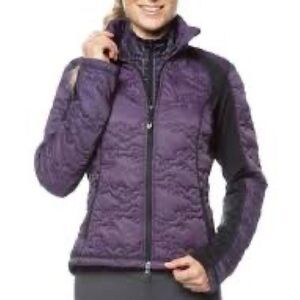 Kerrits Riders Equestrian Delite Quilted Jacket Blackberry Womens Sz S